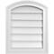 Ekena Millwork Arch Top Surface Mount PVC Gable Vent: Functional, w/ 2"W x 1-1/2"P Brickmould Frame, 16"W x 20"H GVPAR16X2002SF - alternate 1